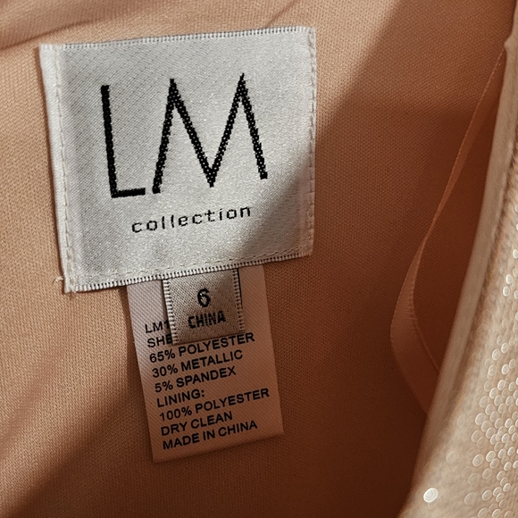 LM Collection Midi Bow Dress- Pink- Size 6 - Picture 8 of 14